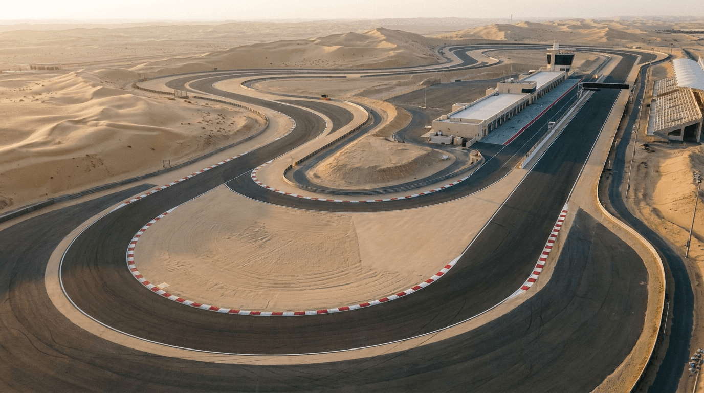 Dubai Autodrome circuit map